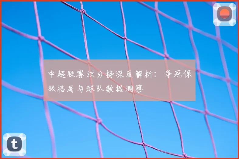 中超联赛积分榜深度解析:争冠保级格局与球队数据洞察
